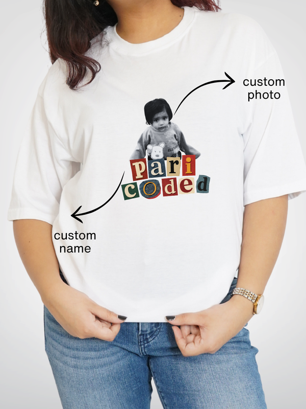 PERSONALISED TEE | NAME + PHOTO | UNISEX