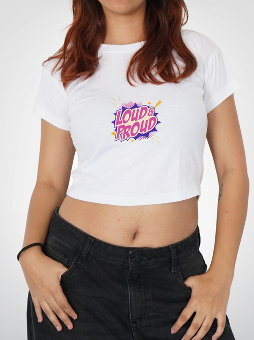 LOUD & PROUD | CROPPED TEE