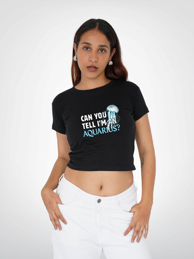 AQUARIUS CROPPED TEE