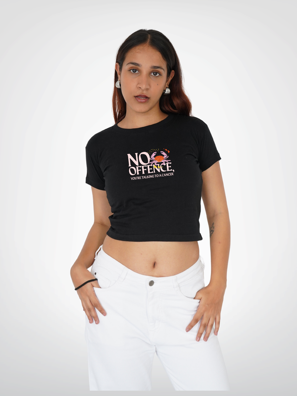 CANCER CROPPED TEE