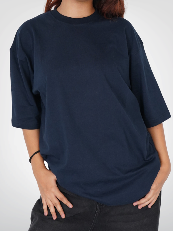 navy blue oversized tshirt 