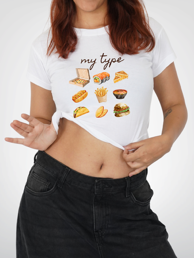 MY TYPE CROPPED TEE
