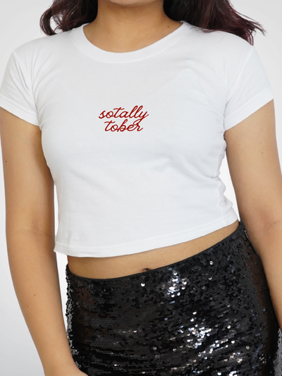 SOTALLY TOBER CROPPED TEE