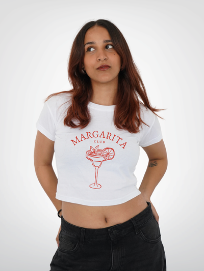 MARGARITA CLUB CROPPED TEE