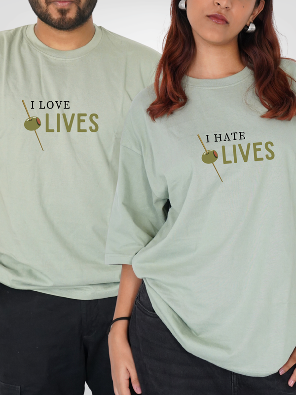 sage green oversized tshirt