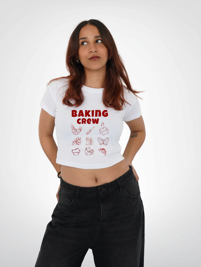BAKING CREW CROPPED TEE