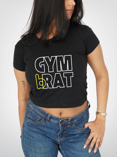 GYM BRAT CROPPED TEE