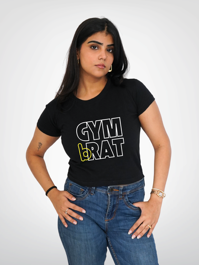 GYM BRAT CROPPED TEE