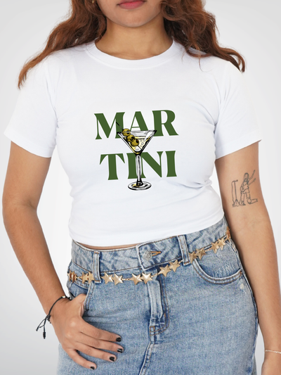 MARTINI CROPPED TEE