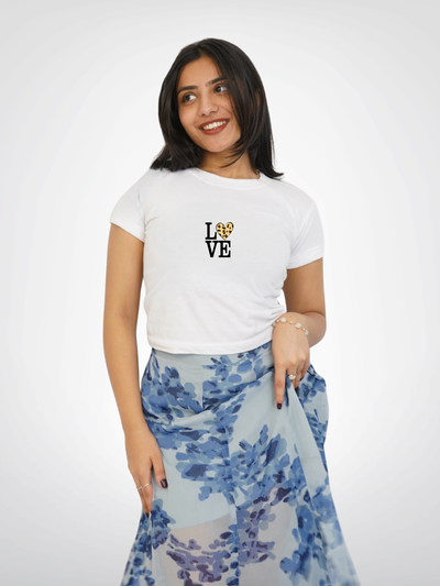 LOVE CROPPED TEE