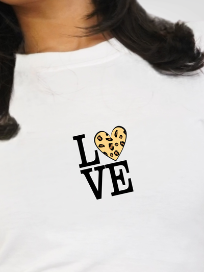 LOVE CROPPED TEE