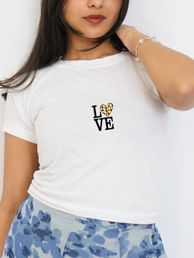 LOVE CROPPED TEE