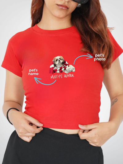PET'S HUMAN | CROPPED TEE