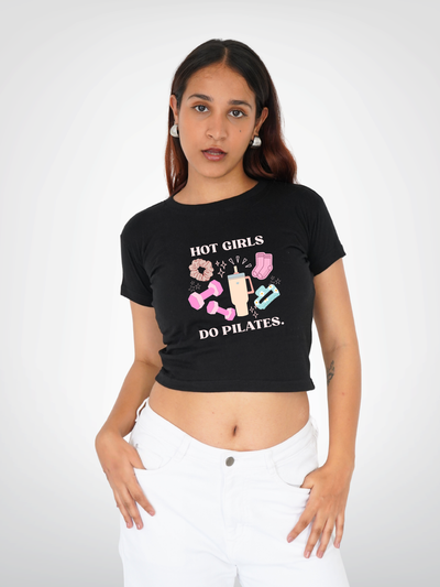 HOT GIRLS DO PILATES | CROPPED TEE