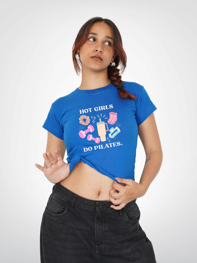 HOT GIRLS DO PILATES | CROPPED TEE