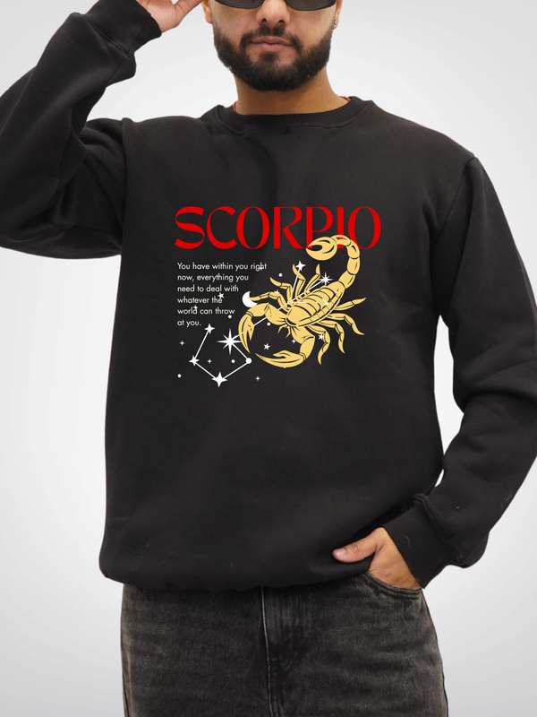 black sweatshirt