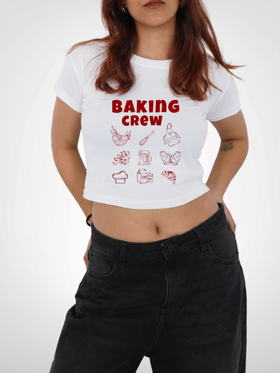 BAKING CREW CROPPED TEE