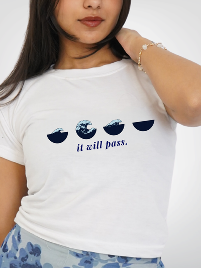 IT WILL PASS CROPPED TEE