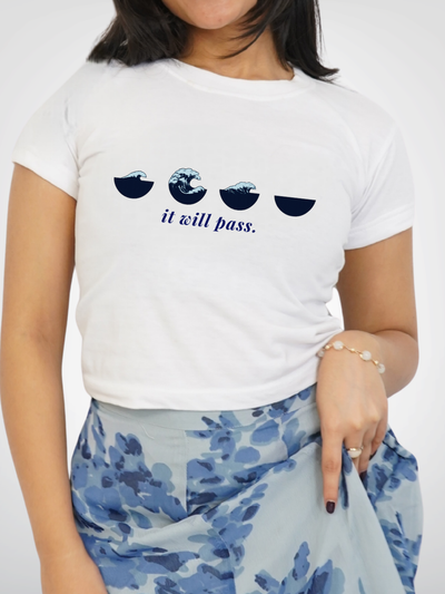 IT WILL PASS CROPPED TEE