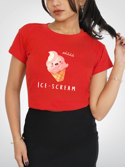ICE SCREAM CROPPED TEE