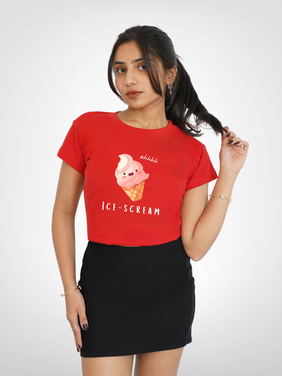 ICE SCREAM CROPPED TEE