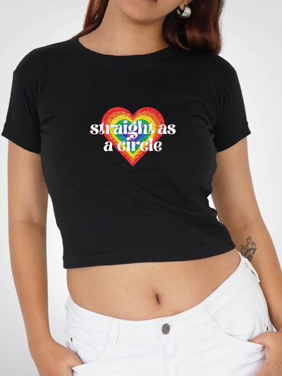 STRAIGHT AS A CIRCLE | CROPPED TEE