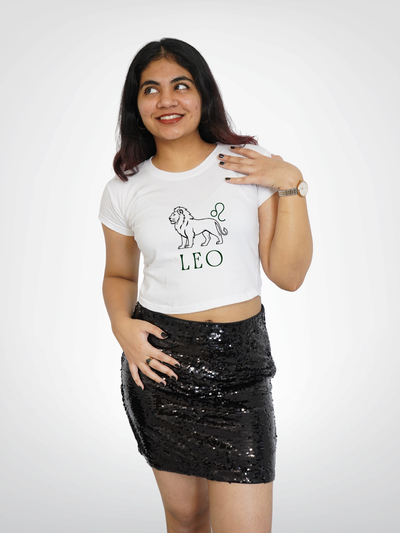 LEO CROPPED TEE