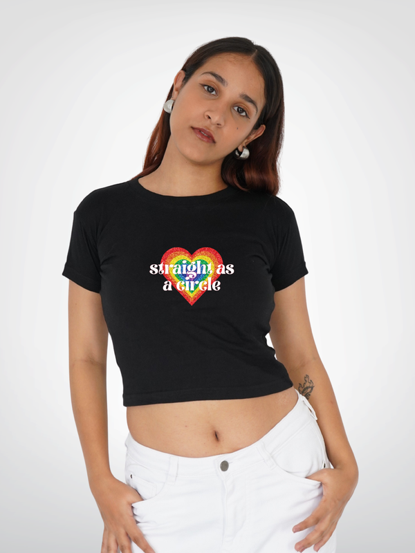 STRAIGHT AS A CIRCLE | CROPPED TEE