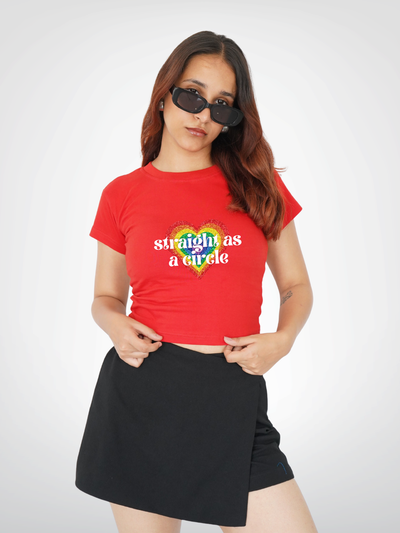 STRAIGHT AS A CIRCLE | CROPPED TEE