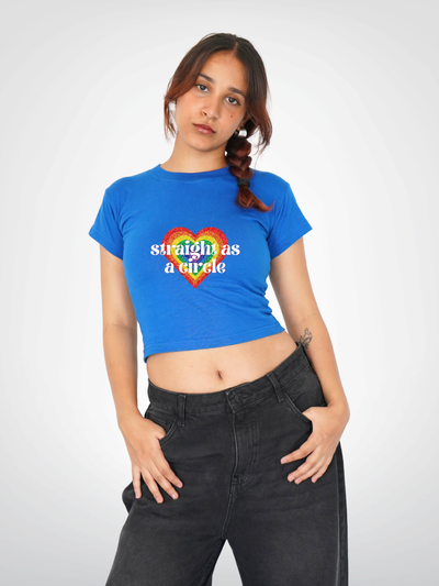 STRAIGHT AS A CIRCLE | CROPPED TEE