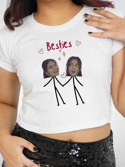 CUSTOMISABLE MATCHING CROPPED TEES | DUO