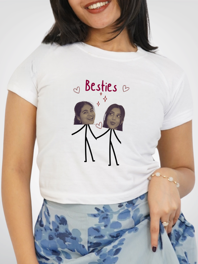 CUSTOMISABLE MATCHING CROPPED TEES | DUO