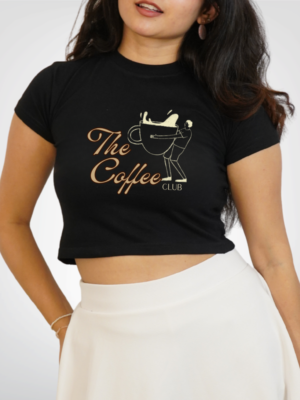 cropped tee black