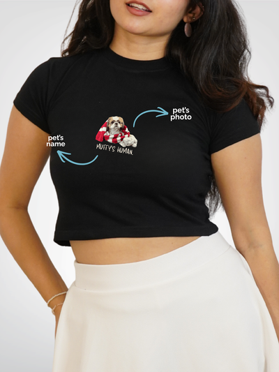 PET'S HUMAN | CROPPED TEE