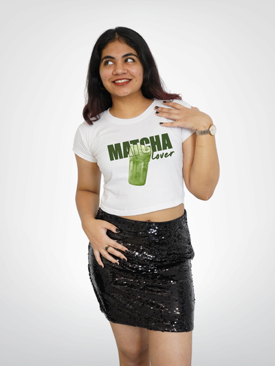 MATCHA LOVER CROPPED TEE