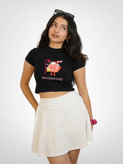 BRAIN WASHED CROPPED TEE