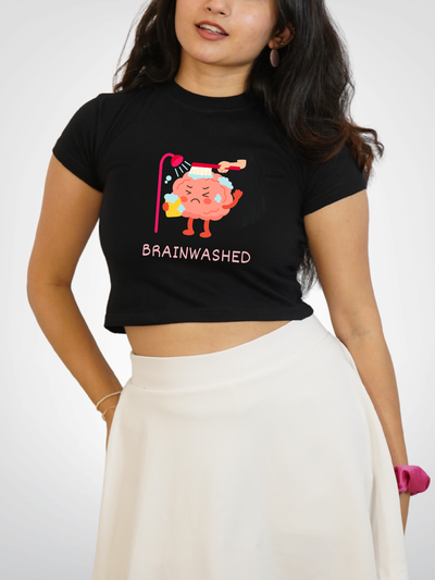 BRAIN WASHED CROPPED TEE