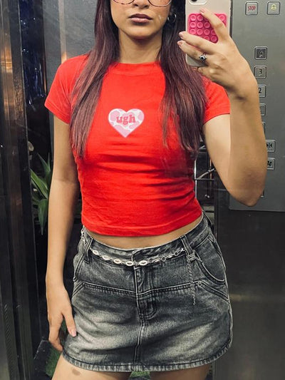 UGH CROPPED TEE
